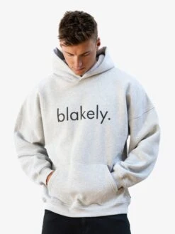 Logo Relaxed Hoodie - Marl Grey 12 Logo Relaxed Hoodie - Marl Grey -Blakely 2693IMMARLGREYD 1