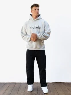 Logo Relaxed Hoodie - Marl Grey 10 Logo Relaxed Hoodie - Marl Grey -Blakely 2693IMMARLGREYD 2