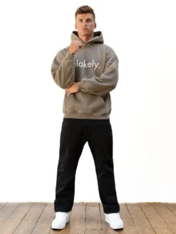 Logo Relaxed Hoodie - Washed Khaki -Blakely 2693IMWASHEDKHAKID 1