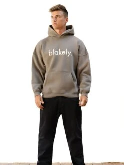 Logo Relaxed Hoodie - Washed Khaki -Blakely 2693IMWASHEDKHAKID 2