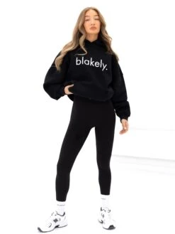 Logo Oversized Hoodie - Black -Blakely 2693IWBLACKD 2
