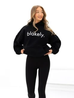Logo Oversized Hoodie - Black -Blakely 2693IWBLACKD 4