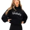 Logo Oversized Hoodie - Black -Blakely 2693IWBLACKLEADD
