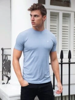 Salford Slim T-Shirt - Light Blue -Blakely 2706Blue 01D1