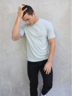 Soft Textured T-Shirt - Light Sage -Blakely 2713SageGreen 07D