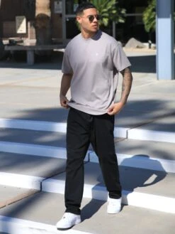 Circa Oversized T-Shirt - Light Grey -Blakely 2718LightGrey 03D