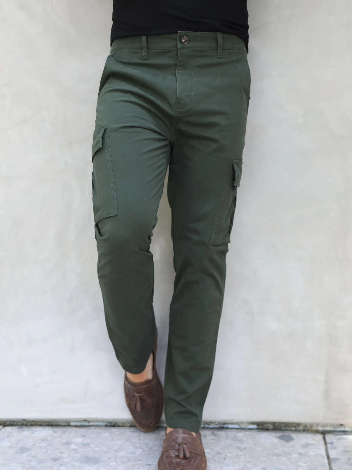 Cargo Trousers - Khaki Green 6 Cargo Trousers - Khaki Green - Image 4