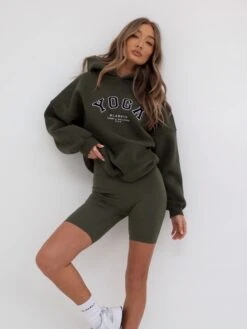 Soft Sculpt Cycling Shorts - Khaki Green 11 Soft Sculpt Cycling Shorts - Khaki Green -Blakely 2742YogaKhaki 04D