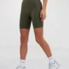 Soft Sculpt Cycling Shorts - Khaki Green