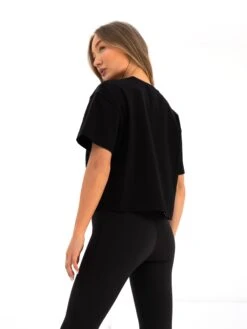 Melrose Cropped T-Shirt - Black -Blakely 2753ABLACK1 03D
