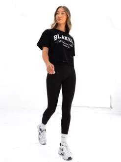 Melrose Cropped T-Shirt - Black -Blakely 2753ABLACK1 04D
