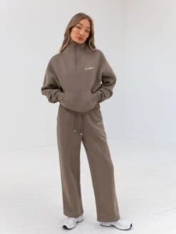 Everyday 1/4 Zip Jumper - Brown -Blakely 2760 ZIP BROWN 06D