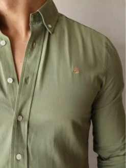 Vienna Slim Fit Shirt - Fern Green 10 Vienna Slim Fit Shirt - Fern Green -Blakely 2776SGreen 02D