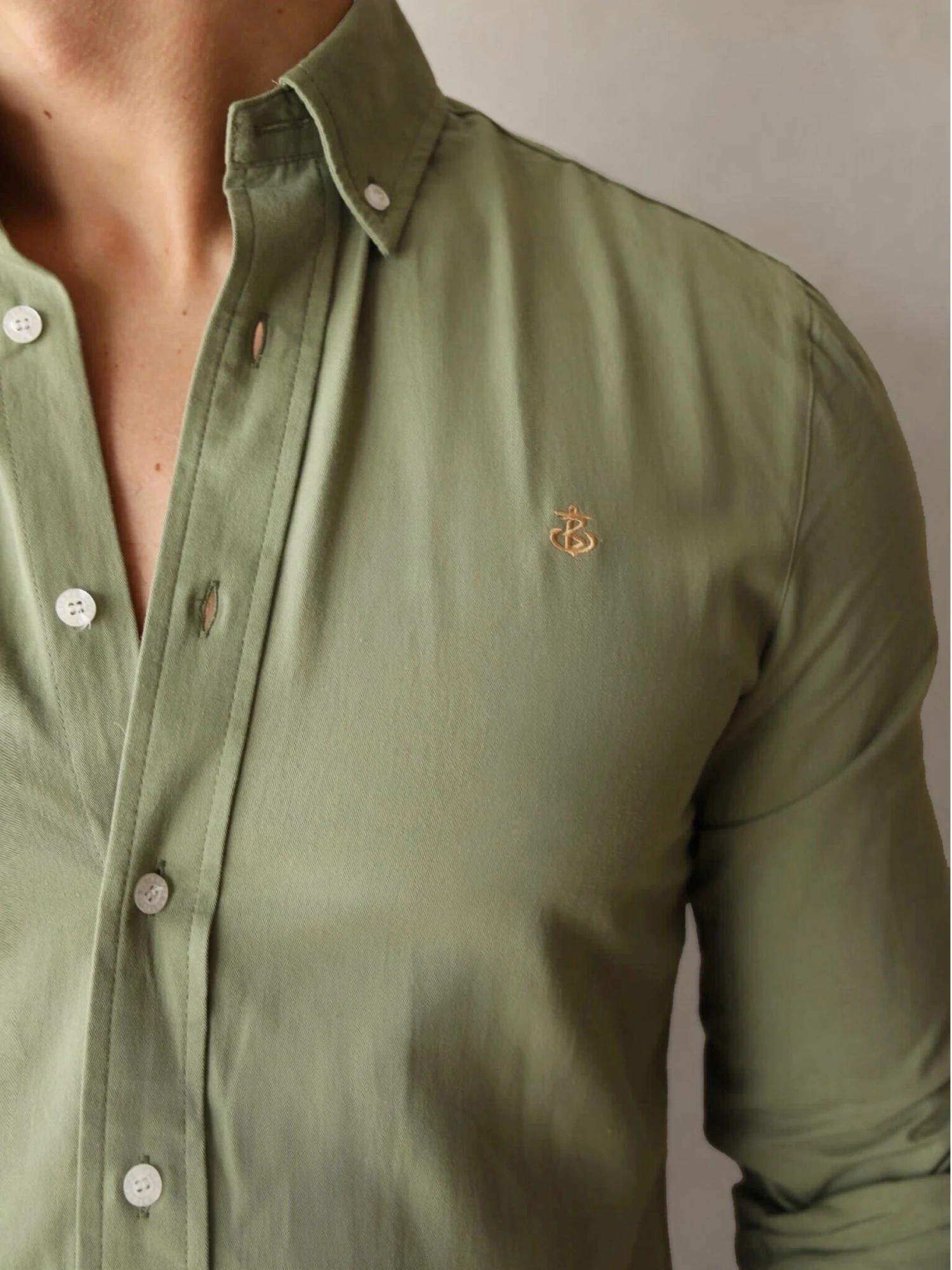 Vienna Slim Fit Shirt - Fern Green 6 Vienna Slim Fit Shirt - Fern Green - Image 4