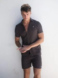 Siena Shirt - Dark Brown -Blakely 2781Charcoal 01D