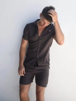 Siena Shirt - Dark Brown -Blakely 2781Charcoal 04D