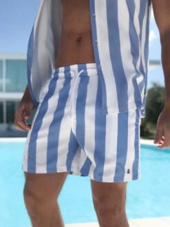 Riccardo Swim Shorts - Light Blue -Blakely 2783Blue 02D