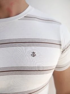 Marcello Stripe T-Shirt - White -Blakely 2789White 04D