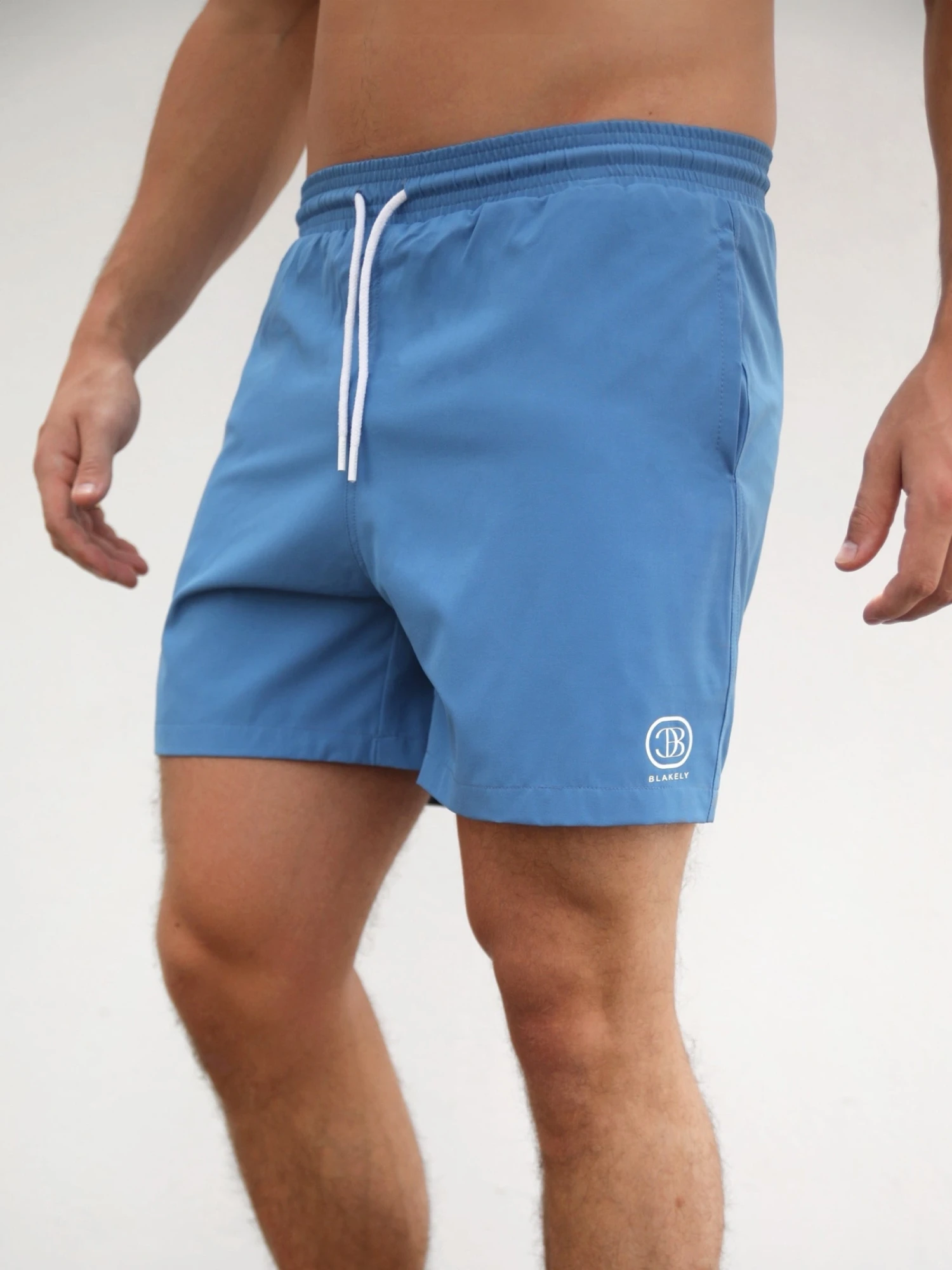 Initial Swim Shorts - Light Blue 3 Initial Swim Shorts - Light Blue