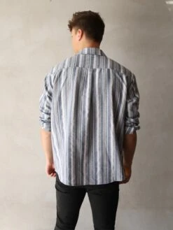 Rialto Stripe Shirt - Blue -Blakely 2811Blue 06D