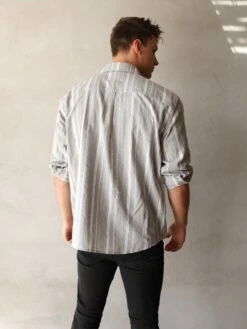 Rialto Stripe Shirt - Grey -Blakely 2811Grey 02D