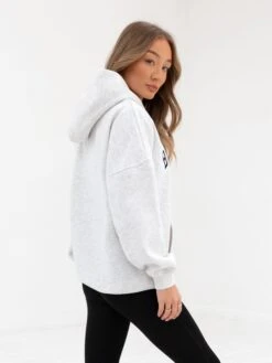 Varsity Oversized Hoodie - Marl White -Blakely 2829VARWMarlWhite 06D