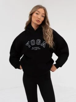 Yoga Oversized Hoodie - Black -Blakely 2831Black 04D