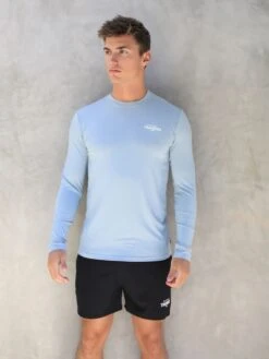Long Sleeve Training T-Shirt - Light Blue -Blakely 2896Blue 01D