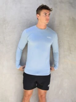 Long Sleeve Training T-Shirt - Light Blue -Blakely 2896Blue 03D
