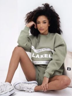 Serena Oversized Jumper - Olive -Blakely 2923BOlive 04D