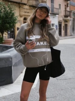 Serena Oversized Jumper - Safari Green -Blakely 2923BSERENASAFARIGREEN01