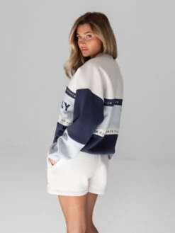 Alpine Oversized Jumper - Light Grey -Blakely 2923Navy 05D