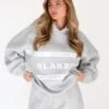 Serena Oversized Hoodie - Marl Grey -Blakely 2924BMarlGrey LEADD
