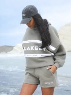 Serena Oversized Hoodie - Olive -Blakely 2924Brand 10D