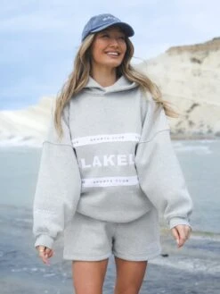 Serena Oversized Hoodie - Marl Grey -Blakely 2924Brand 13D b02b6ecc f006 48a1 824e e5f364ad7e2d