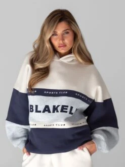 Alpine Oversized Hoodie - Light Grey -Blakely 2924Navy 02D