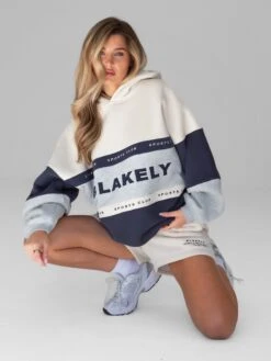 Alpine Oversized Hoodie - Light Grey -Blakely 2924Navy 04D