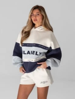 Alpine Oversized Hoodie - Light Grey -Blakely 2924Navy 05D