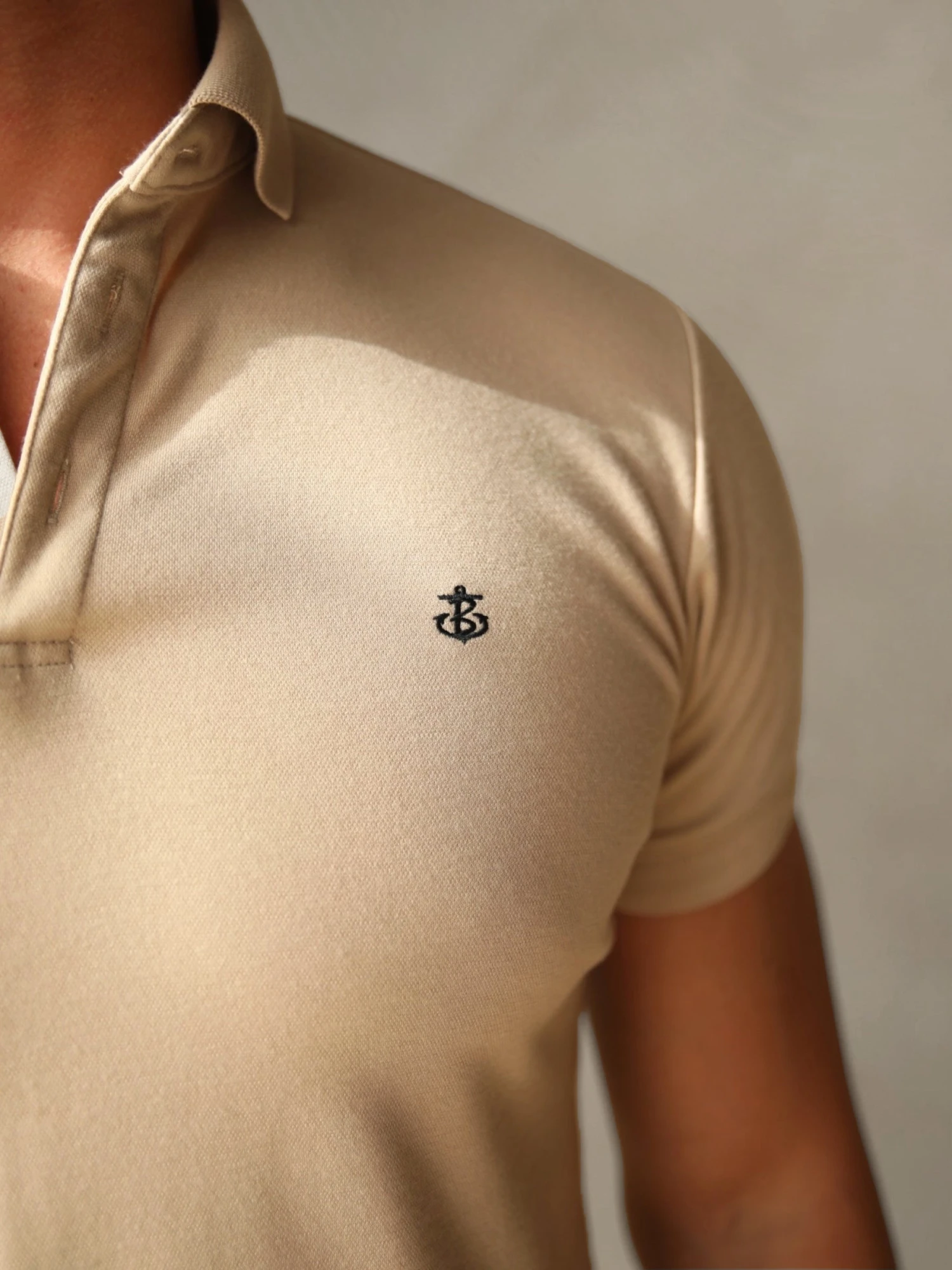 Sorrento Polo Shirt - Sand 8 Sorrento Polo Shirt - Sand - Image 6