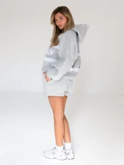 Serena Oversized Hoodie - Marl Grey -Blakely 2934BMarlGrey 05D