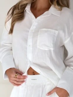 Camilla Shirt - White -Blakely 2964White 02D