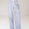 Elena Stripe Trousers - Blue