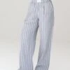 Elena Stripe Trousers - Grey