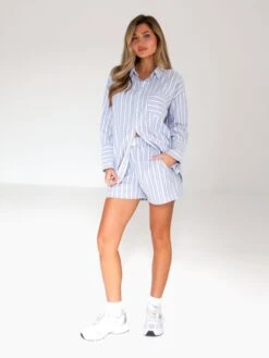 Elena Stripe Shorts - Blue 11 Elena Stripe Shorts - Blue -Blakely 2967BLUE 06D