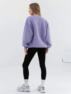 Embroidered Isabel Oversized Jumper - Lilac -Blakely 3039TLILACD 1