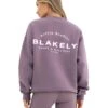Active Studios Oversized Jumper - Grape -Blakely 3057APLUM03LEADD