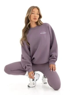 Active Studios Oversized Jumper - Grape -Blakely 3057APLUM04D