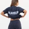 Cloud Print Oversized T-Shirt - True Navy -Blakely 3124 3Navy 06LEADD