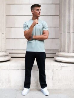 Arlo Relaxed T-Shirt - Mineral Blue 11 Arlo Relaxed T-Shirt - Mineral Blue -Blakely 3124OMBLUE04D