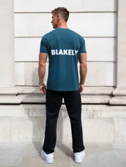 Arlo Relaxed T-Shirt - Teal Green -Blakely 3124OMGREEN02D